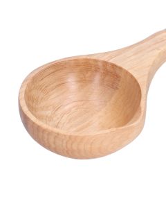 Wooden Spoon Long Handle Durable Soup Porridge Scoop Tableware Kitchen Cooking ToolLight Color