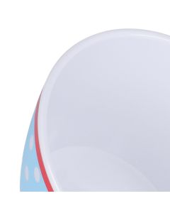 500ml Salad Bowl Thickened Snack Dessert Cake Fruit Bowl for Baking Table DecorationLight Blue Dot