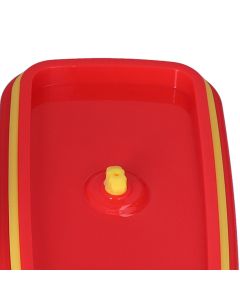 Lunch Box Red Non Pollution Good Sealing Lightweight Easily Clean Bento Box for Workers600ml