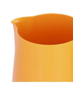 600ml Stainless Steel Frothing Pitcher Milk Coffee Frothing Jug with Pointed Spout for HomeOrange