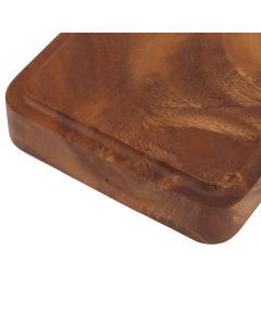Walnut Fruit Plate Smooth Textured Elegant Wood Serving Tray for Snack Fruit Nut Kitchen Utensils Square 15x15cm