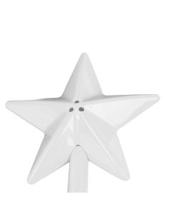 Salt and Pepper Shaker Wand ABS 3 Holes Refillable Spice Tool Seasoning Shaker Wand for Halloween Christmas Kitchen Accessories White