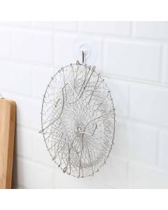 Stainless Steel Frying Basket Foldable Moderate Mesh Density Versatile Cooking Strainer Net for Kitchen