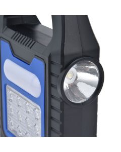 Solar Flashlights USB Rechargeable Solar Panel Portable Handle LED Lantern for Outdoor