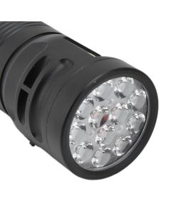Brightest Flashlight LED 8 Modes Type C 9000mAh Waterproof Multifunctional Outdoor Light for CampingBlack