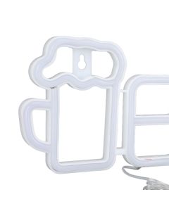 LED Neon Sign BAR Shape Design USB Or Battery Powered High Safety Widely Used Bar Neon Light for Bedroom Party Backyard Red BAR