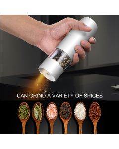 Electric Pepper Grinder Black Usb Charging High Hardness Wear Resistant Automatic Pepper Mill Grinder For Kitchen Restaurant