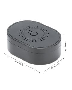 16A Smart Switch Dual Control Timeable Multifunctional On Off Controller Switch for ZigBee for Tuya 85‑250VBlack