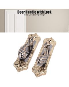 Door Handle Lock Silent Lock Bearing Safety Lever Handle Reversible Bedroom Door Lock