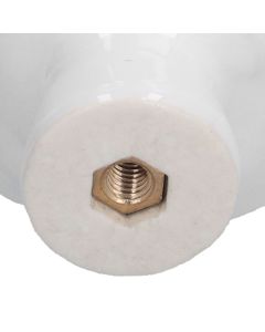 4 Set Rose Shaped Handle Modern Ceramic Cabinet Knob for Home Living Room BedroomWhite