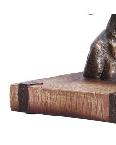 Multifunctional Horse Head Sculpture Resin Horse Bookends for Home Office Living RoomBS20900 Bronze Horse