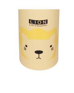 Kids Water Bottle Cute Cartoon 500ml Aluminum Insulated Water Bottle Sport Water JugYellow Lion
