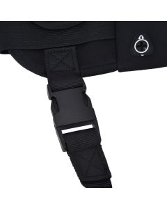 Sports Belt Bag Leash Set Reflective Elastic Explosion Proof Dog Running Traction Rope for Walking RunningBlack