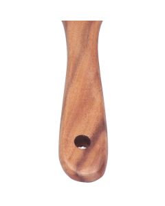 2pcs Slotted Turner Spatula Simple Wooden Spatula with Long Handlefor Cooking Salad Mixing