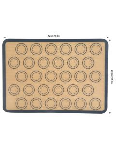 Baking Mat Food Grade Silicone and Glass Fiber Non Stick Heat Resistant Dough Mat for Making Pastry Pizza Bread