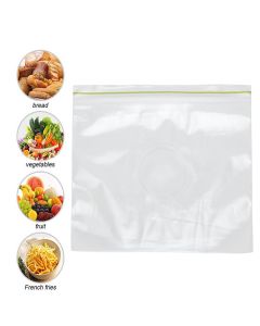 Polyethylene Sealed Preservation Bag Reusable Fresh Keeping Bags for Vegetable Fruit30pcs, 14.4x16cm