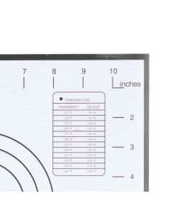 Baking Mat Silicone Non Slip Heat Resistant Dough Mat with Scale for Home Kitchen 29x26cmBlack