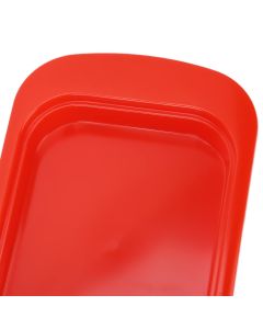 Wide Rectangular Butter Container with Lid Knife Portable Small Cheese Dish Holder Tray for Home KitchenRed