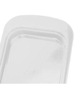 Wide Rectangular Butter Container with Lid Knife Portable Small Cheese Dish Holder Tray for Home KitchenWhite