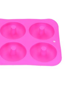Donut Baking Pans 6 Grid Silicone Non Stick Donut Moulders for DIY Baking Lovers