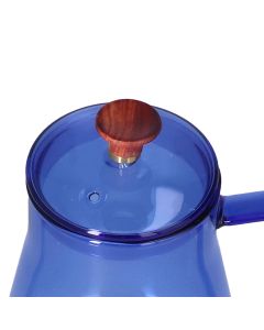 Long Spout Kettle Large Capacity Heat Resistant Easy to Clean Long Mouth Coffee PotBlue