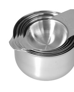 7Pcs/Set Stainless Steel Measuring Cup Measuring Spoon with Scale Baking Tool for Home Kitchen