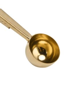 Stainless Steel Coffee Clip Spoon Multifunctional Milk Powder Measuring Spoon for HomeGolden
