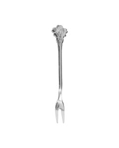 4pcs 2 Prong Fruit Fork Stainless Steel Mini Salad Fruit Dessert Tasting Forks for Home Kitchen PartySilver