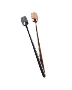 6 Pcs Dessert Spoon 304 Stainless Steel Mixing Spoon Shovel Long Handle Thickened Spoon Set for Dessert Ice Cream 15cm