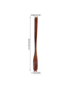 5Pcs Small Wood Color Spoon Narrow Headed Anti Scalding Spoon for Children Food Home Kitchen