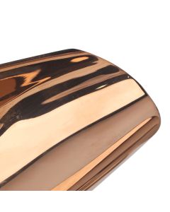 Ice Scooper Stainless Steel U Shaped Sturdy Food Grade Ice Bucket Scoop for Home Hotel Restaurant Rose Gold