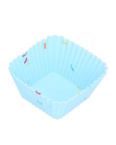 20Pcs Silicone Cupcake Mold Non Stick Reusable Baking Molds for Muffin Biscuits Cheese Cake PastriesSquare
