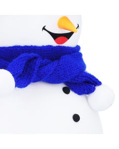 Cute Snowman Design Silicone Night Lamp USB Charging Touch Control Colorful Music Sleeping LightBoy Type