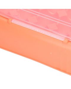 24 Eggs Containers ABS Egg Tray Storage Box Refrigerator Organizer Bins with Breathable VentsOrange