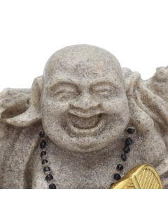 Buddha Statue Resin Mini 8cm Maitreya Laughing Buddha Figurine for Home Office Decoration Gift Collection