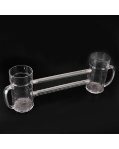 Beer Mug Anti Drop Crystal Lead Free Drinking Glasses with Handle for Bar KTV Freezer
