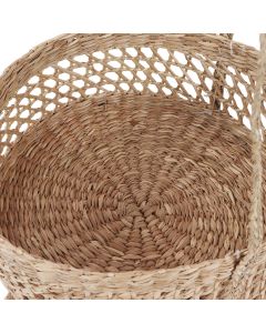 Hanging Fruit Basket Rattan 3 Tiers Multifunctional Foldable Elegant Style Easy Installation Hanging Produce Basket