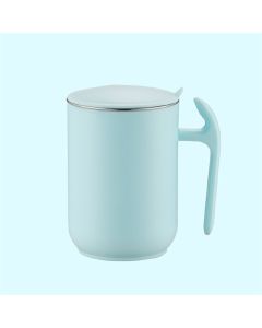 550ml Stainless Steel Double Walled Mugs Leakproof Prevent Scalding Frosted Insulated Coffee Mugs for Home Cafe Office Sky Blue 550ml