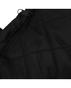 Electric Hand Warming Muff Temperature Controllable Waterproof Quilted Cotton Heated Hand Pouch for Winter Black