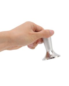 Coffee Tamper Stirrer Set Stainless Steel 2 in 1 58.3mm Coffee Tamper Distribution Needle for Kitchen Silver