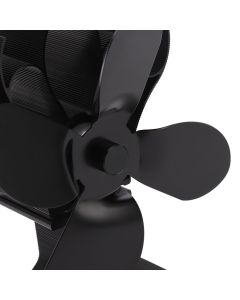 Heat Powered Stove Fan Self Starting Heat Resistant Aluminum Alloy 1400rpm Thermoelectric Fan for Fireplace