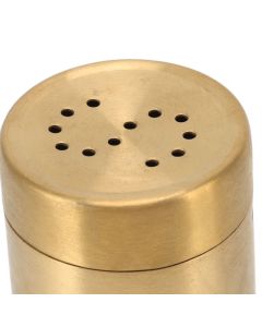 2Pcs Gold Spice Jar Stainless Steel Rustproof Screw Open Top Seasoning Shaker Bottle for Salt Sugar Pepper Paprika
