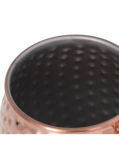 Moscow Mule Mug Exquisite 304 Stainless Steel 500ml Large Capacity Cocktail Mug for Bars Hotels Restaurants Rose Gold