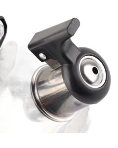 3L Stainless Steel Whistling Tea Kettle Fast Heating One Touch Buttons Whistling Kettle with Insulated Handle for Home