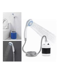 Portable Electric Camping Shower Pump, Battery Powered ABS Shower for Outdoor Use