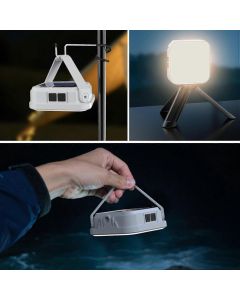 Solar Camping Lights  USB Rechargeable Tent Light with LCD Battery Display for Hiking, Climbing, Fishing, Garden, Yard, Portable Lighting, Equipment