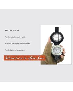 Pocket Compasses with Luminous Function for Camping, Hiking, Mountaineering - Army green