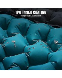 Camping Sleeping Self-inflating Mattress: Thickened Lightweight Single Camping Inflatable Bed And Attachable Double Camping Mat And Compact Inflatable