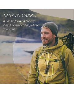 Camping Survival Kit with Lanyard Emergency Compass Safety Whistle Emergency Whistle Kid Survival Kit Outdoor Multi Function Tool for Camping Hiking