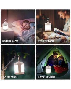 Rechargeable LED Camping Light - USB Portable Emergency Lamp with Mobile Hook, Home Decor Night Light